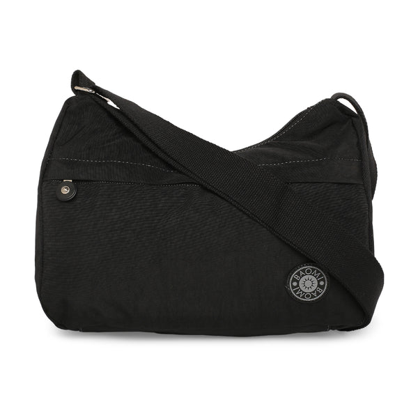 BAOMI CRINKLE SHOULDER BAG Range Black Soft One Size Shoulder Bag