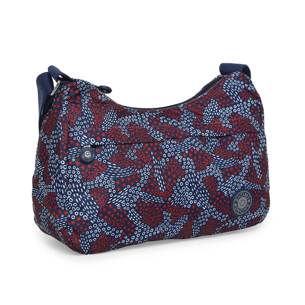 BAOMI CRINKLE SHOULDER BAG Range Blue & Red Soft One Size Shoulder Bag