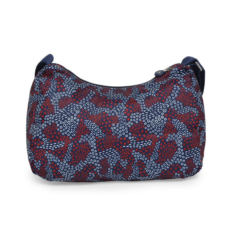 BAOMI CRINKLE SHOULDER BAG Range Blue & Red Soft One Size Shoulder Bag