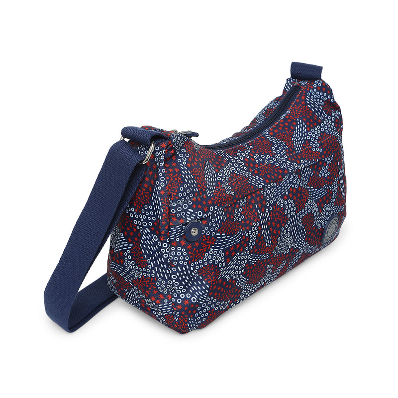 BAOMI CRINKLE SHOULDER BAG Range Blue & Red Soft One Size Shoulder Bag