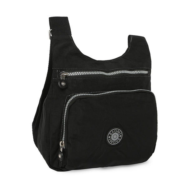 BAOMI CRINKLE SHOULDER BAG Range Black Soft One Size Shoulder Bag