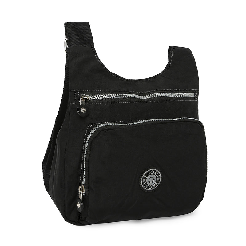 BAOMI CRINKLE SHOULDER BAG Range Black Soft One Size Shoulder Bag