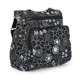 BAOMI CRINKLE SHOULDER BAG Range Black & White Floral Soft One Size Shoulder Bag