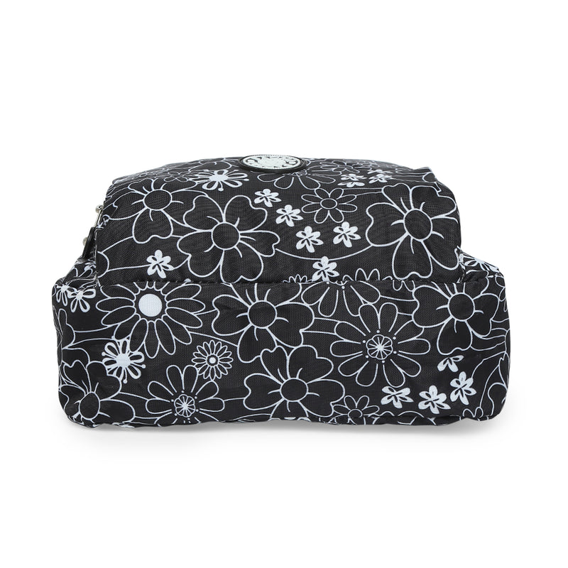 BAOMI CRINKLE SHOULDER BAG Range Black & White Floral Soft One Size Shoulder Bag