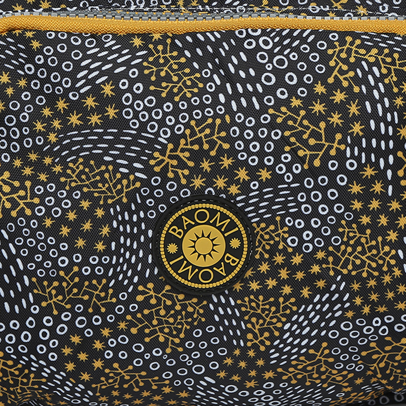 BAOMI CRINKLE SHOULDER BAG Range Black & Yellow Soft One Size Shoulder Bag