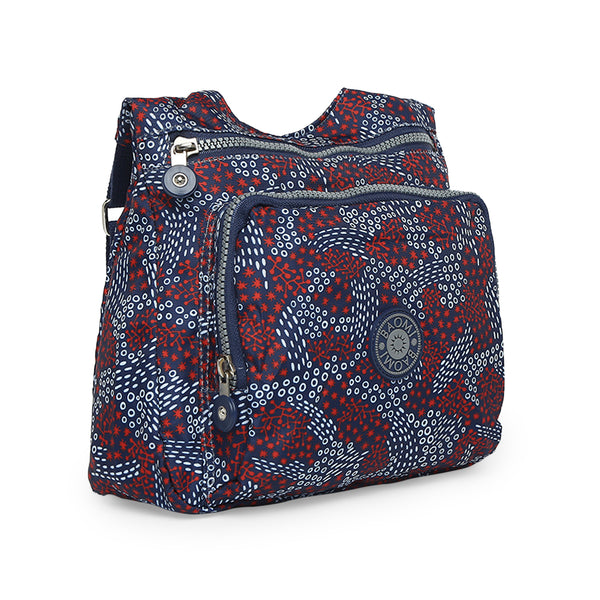 BAOMI CRINKLE SHOULDER BAG Range Blue & Red Soft One Size Shoulder Bag