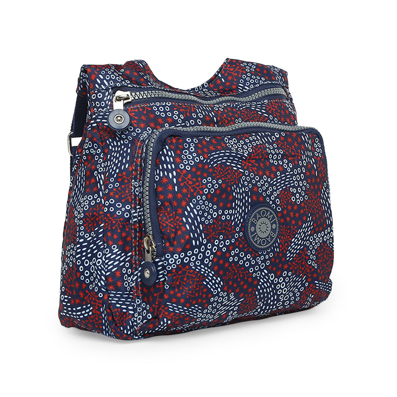 BAOMI CRINKLE SHOULDER BAG Range Blue & Red Soft One Size Shoulder Bag