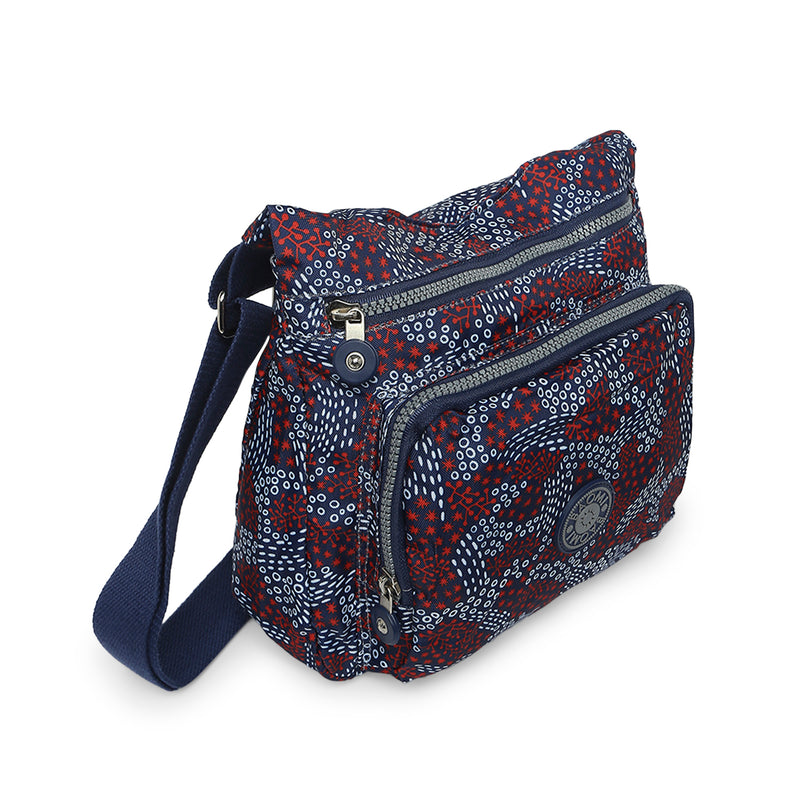 BAOMI CRINKLE SHOULDER BAG Range Blue & Red Soft One Size Shoulder Bag