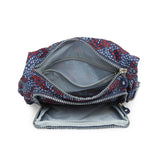 BAOMI CRINKLE SHOULDER BAG Range Blue & Red Soft One Size Shoulder Bag