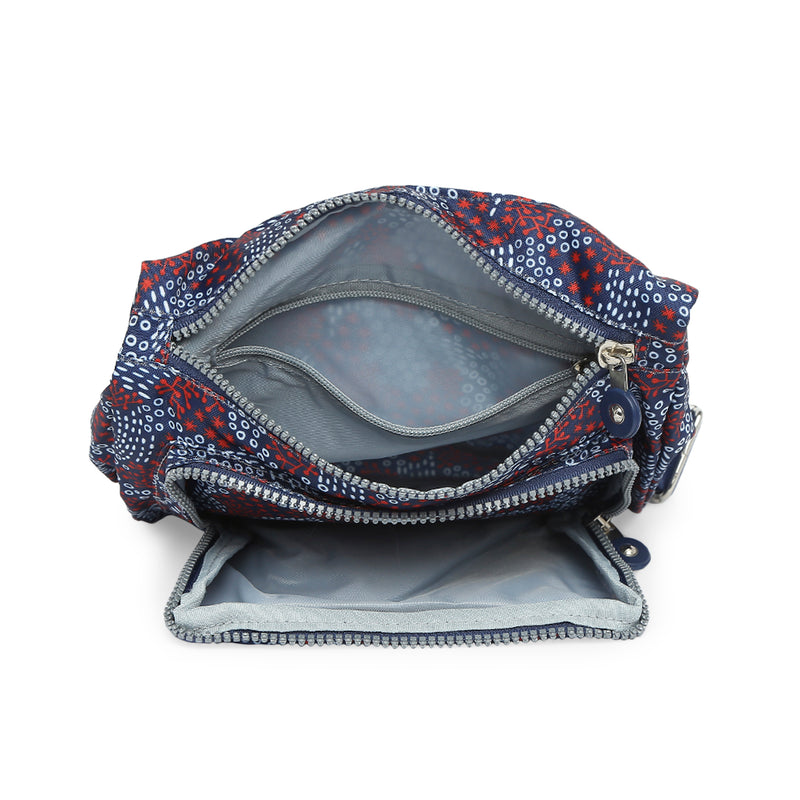 BAOMI CRINKLE SHOULDER BAG Range Blue & Red Soft One Size Shoulder Bag