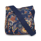 BAOMI CRINKLE SHOULDER BAG Range Blue & Yellow Floral Soft One Size Shoulder Bag