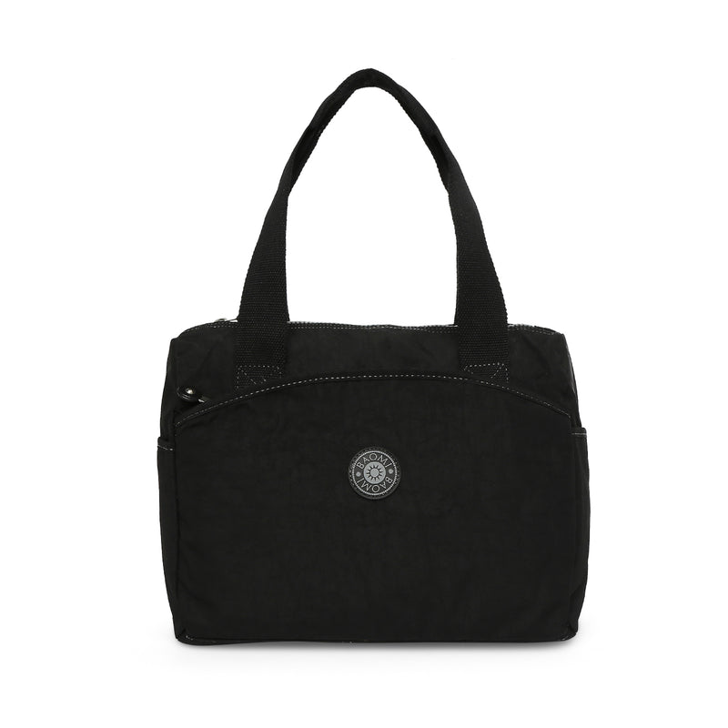 BAOMI CRINKLE HANDBAG Range Black Soft One Size Handbag