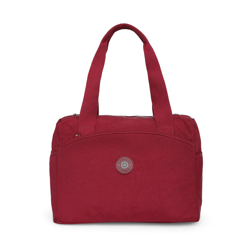 BAOMI CRINKLE HANDBAG Range Dark Red Soft One Size Handbag