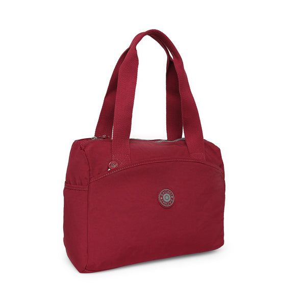 BAOMI CRINKLE HANDBAG Range Dark Red Soft One Size Handbag