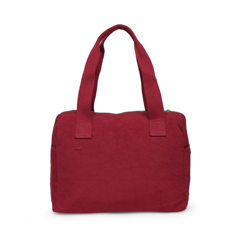 BAOMI CRINKLE HANDBAG Range Dark Red Soft One Size Handbag