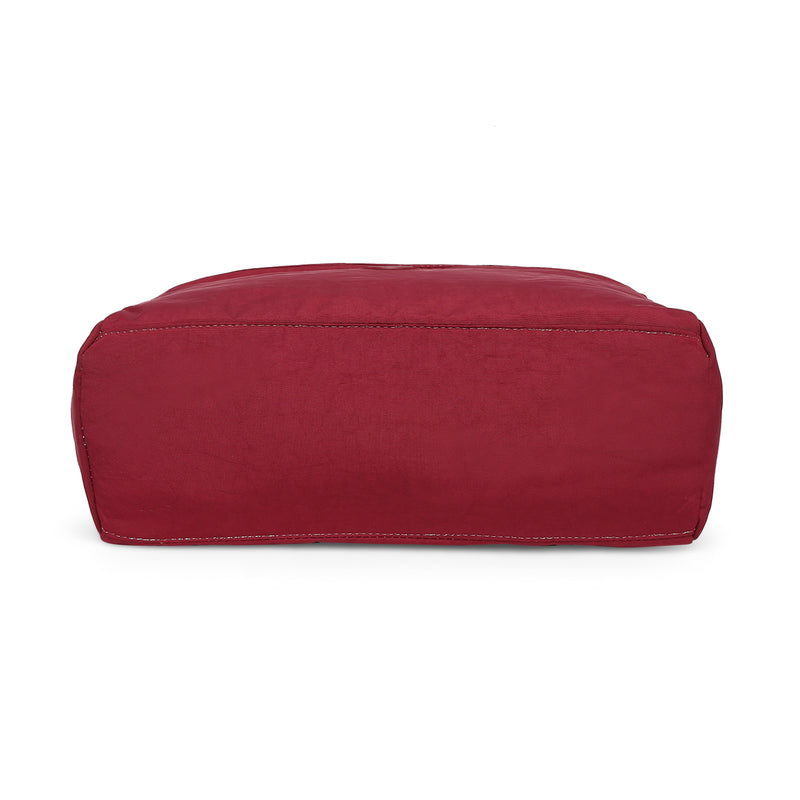 BAOMI CRINKLE HANDBAG Range Dark Red Soft One Size Handbag