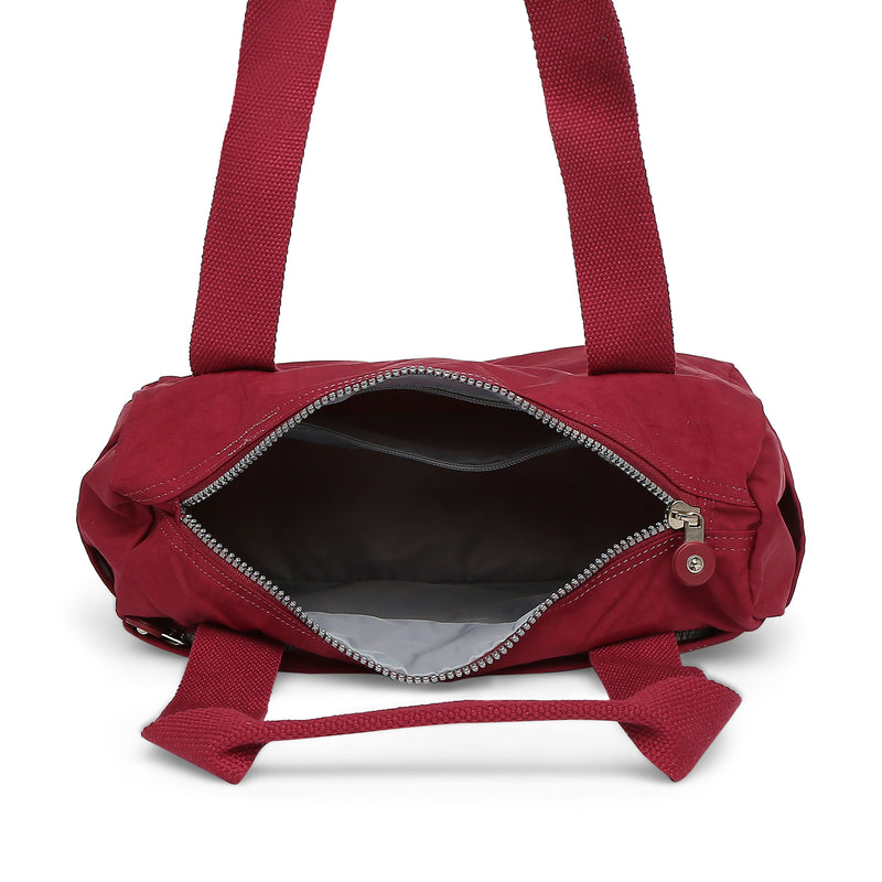 BAOMI CRINKLE HANDBAG Range Dark Red Soft One Size Handbag