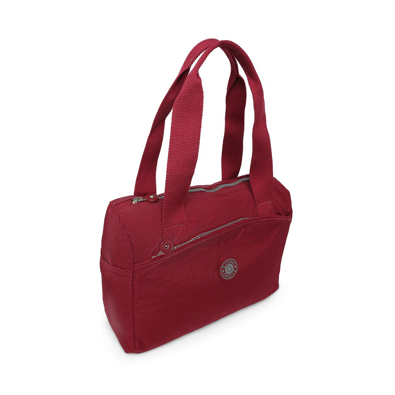 BAOMI CRINKLE HANDBAG Range Dark Red Soft One Size Handbag