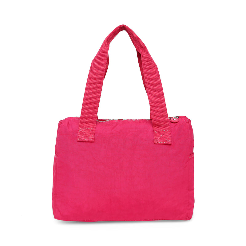 BAOMI CRINKLE HANDBAG Range Fuchsia Red Soft One Size Handbag
