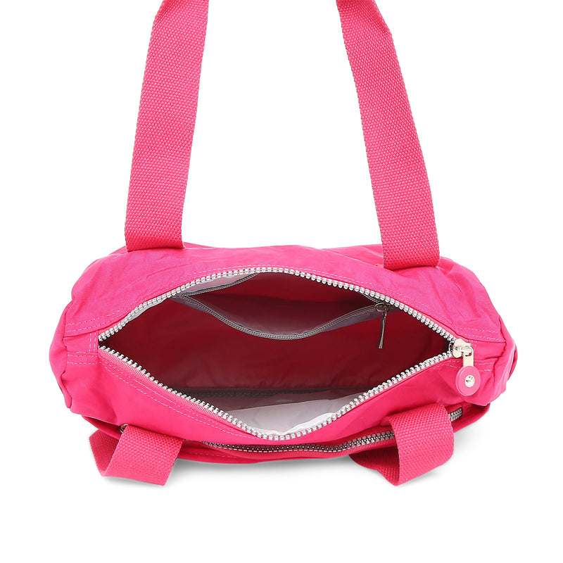 BAOMI CRINKLE HANDBAG Range Fuchsia Red Soft One Size Handbag