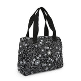 BAOMI CRINKLE HAND BAG Range Black & White Floral Soft One Size Handbag