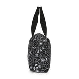 BAOMI CRINKLE HAND BAG Range Black & White Floral Soft One Size Handbag
