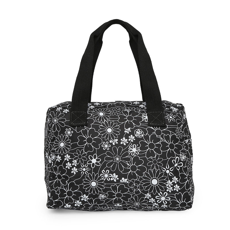 BAOMI CRINKLE HAND BAG Range Black & White Floral Soft One Size Handbag