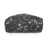 BAOMI CRINKLE HAND BAG Range Black & White Floral Soft One Size Handbag