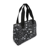 BAOMI CRINKLE HAND BAG Range Black & White Floral Soft One Size Handbag