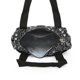 BAOMI CRINKLE HAND BAG Range Black & White Floral Soft One Size Handbag