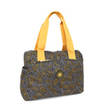 BAOMI CRINKLE HAND BAG Range Black & Yellow Soft One Size Handbag