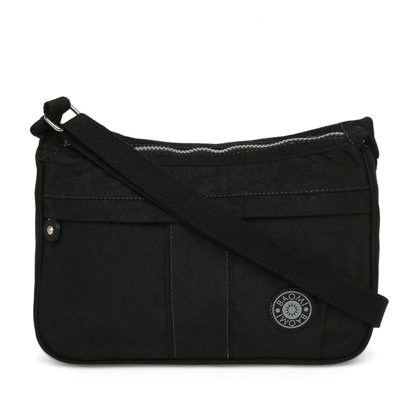 BAOMI CRINKLE SHOULDER BAG Range Black Soft One Size Shoulder Bag