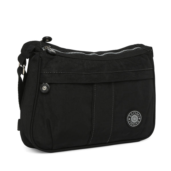 BAOMI CRINKLE SHOULDER BAG Range Black Soft One Size Shoulder Bag