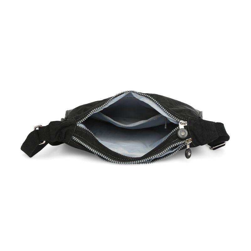 BAOMI CRINKLE SHOULDER BAG Range Black Soft One Size Shoulder Bag
