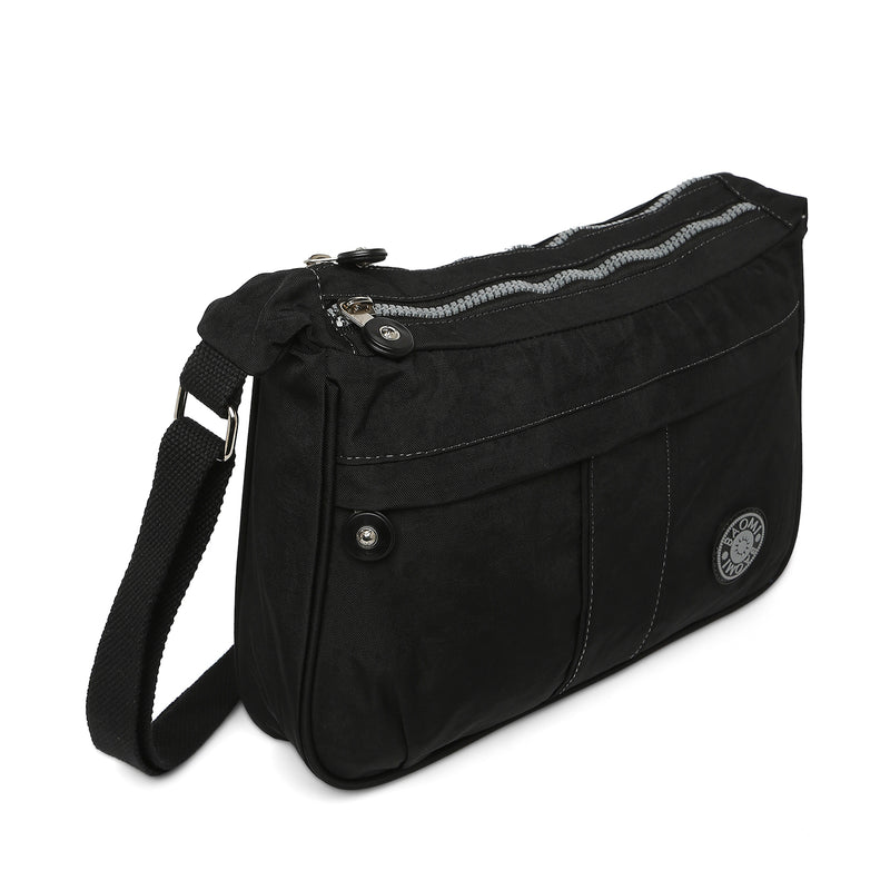 BAOMI CRINKLE SHOULDER BAG Range Black Soft One Size Shoulder Bag