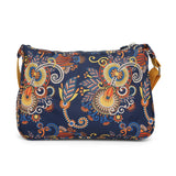 BAOMI CRINKLE SHOULDER BAG Range Blue & Yellow Floral Soft One Size Shoulder Bag