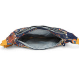 BAOMI CRINKLE SHOULDER BAG Range Blue & Yellow Floral Soft One Size Shoulder Bag