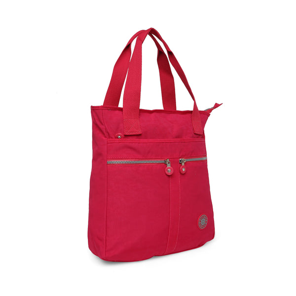 BAOMI CRINKLE HANDBAG Range Fuchsia Red Soft One Size Handbag