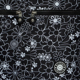 BAOMI CRINKLE HAND BAG Range Black & White Floral Soft One Size Handbag