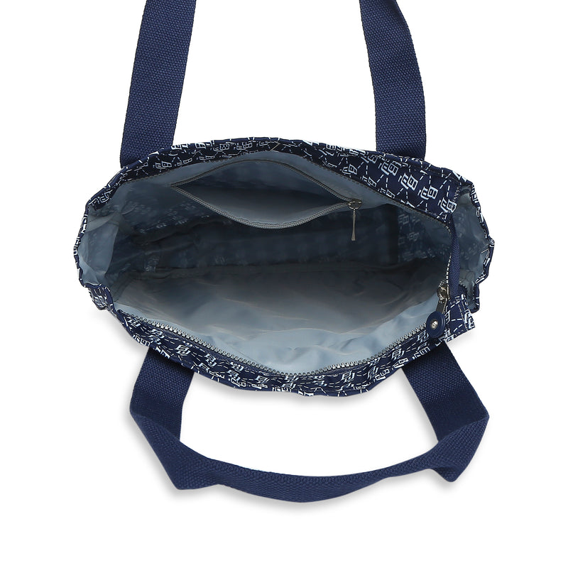 BAOMI CRINKLE HAND BAG Range Blue & White Soft One Size Handbag