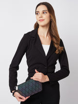 BAOMI GEOMETRIC MULTIPURPOSE POUCH Range Grey Soft One Size Handbag