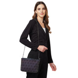 BAOMI GEOMETRIC SLING BAG Range Grey Soft One Size Handbag