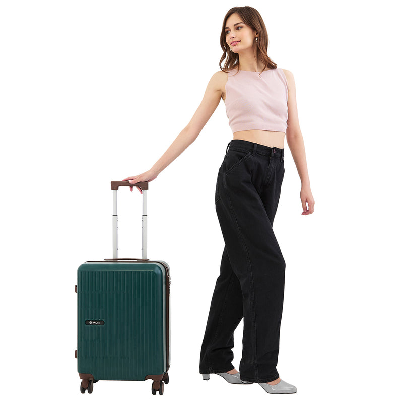 BAOMI EDGE Range Dark Green 22" Cabin Hard Luggage