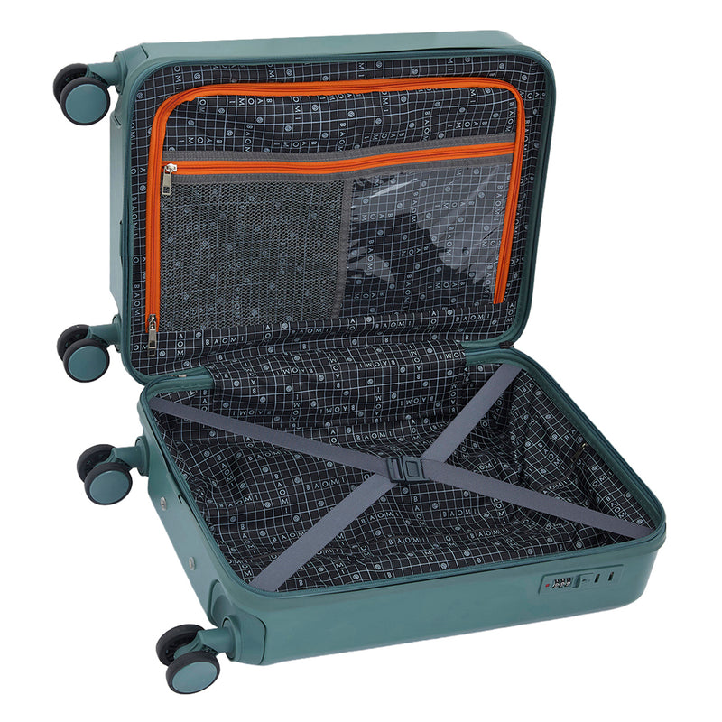 BAOMI EDGE Range Slate Green 22" Cabin Hard Luggage