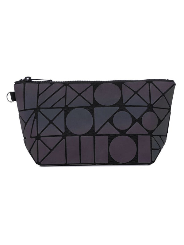 Baomi GEOMETRIC Multipurpose Pouch Grey Soft One Size Handbag