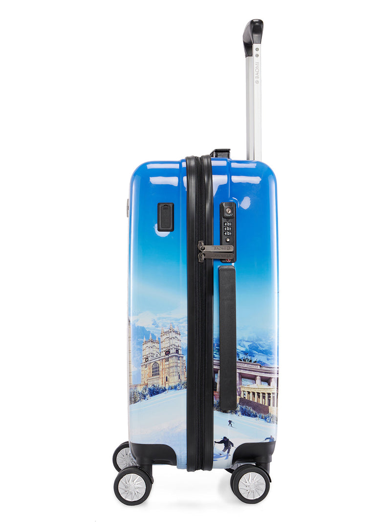 Baomi PRINTED BLUE PRINTED BLUE Hard 22" Cabin Luggage