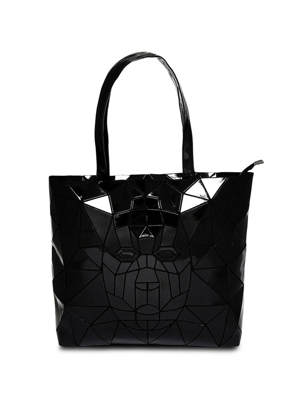 Baomi GEOMETRIC Handbag Black Soft One Size Handbag