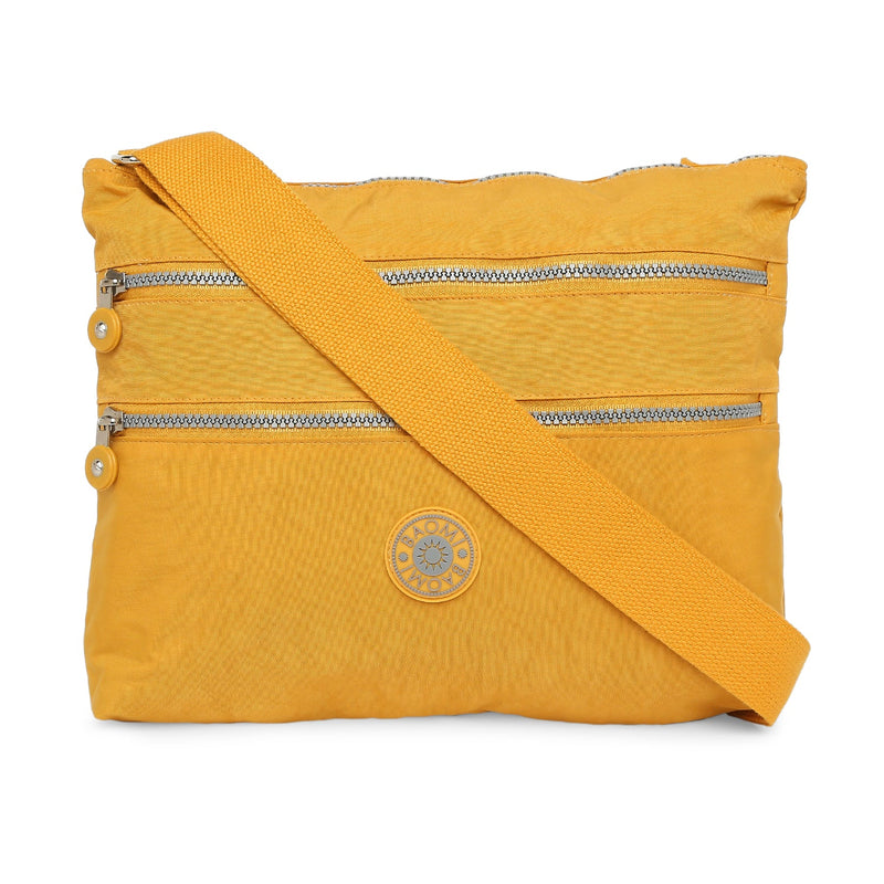 Baomi CRINKLE Yellow Soft One Size Shoulder Bag