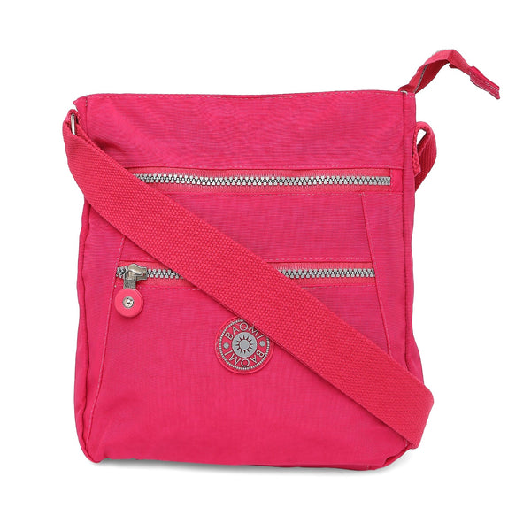 Baomi CRINKLE Fuchsia Red Soft One Size Shoulder Bag