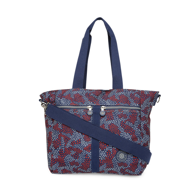 Baomi CRINKLE Blue & Red Soft One Size Shoulder Bag